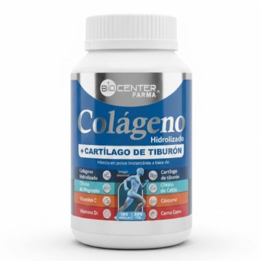 Colageno + Cartilago de Tiburon + Vitaminas + Minerales x 100 Caps - BioCenter Natural