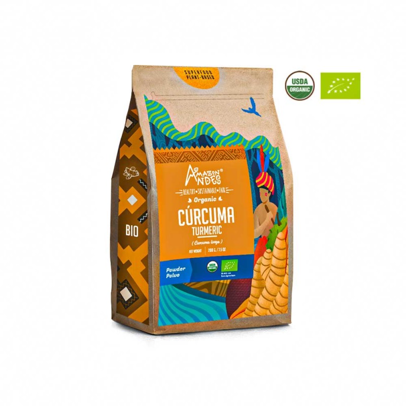 Curcuma en Polvo Organico 200 gr - Amazon Andes