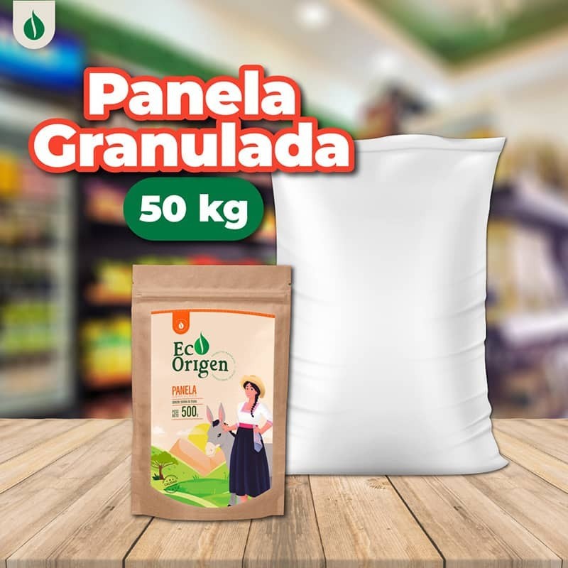 Panela Granulada Saco x 50kg a granel - Eco Origen