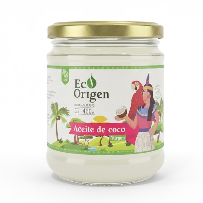 Aceite de Coco Virgen x 460 ml - Eco Origen