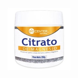 [BNCM00250] Citrato de Magnesio x 250 g - BioCenter Natural